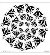 Crafter's Workshop Template Flying Bird Doily 6x6